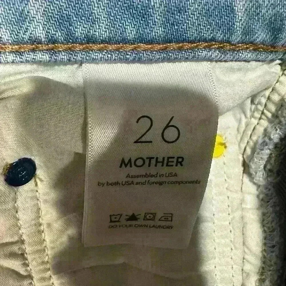 Mother Snacks Jeans The Pleated Fun Dip Puddle Jean Size 26 NWT - Picture 4 of 9